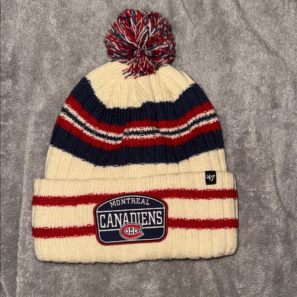 Montreal Canadiens Striped Knit Toque